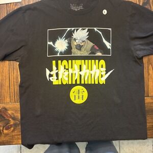 Vintage Y2K Naruto Kakashi Shirt Size L Shippuden Collection 2007 Official Anime